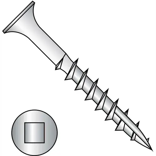 New Arrival 14 x 4-1/2 Bugle Square Drive Course Thread Type 17 Point Deck Screw 18-8 Stainless Steel,200 pcs