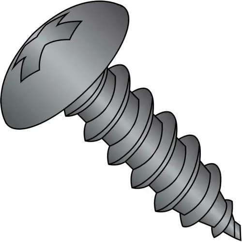 8-15X5/8 Phillips Full Contour Truss Self Tapping Screw Type A Fully Threaded Black Oxide 9000 pcs Trusted Brand