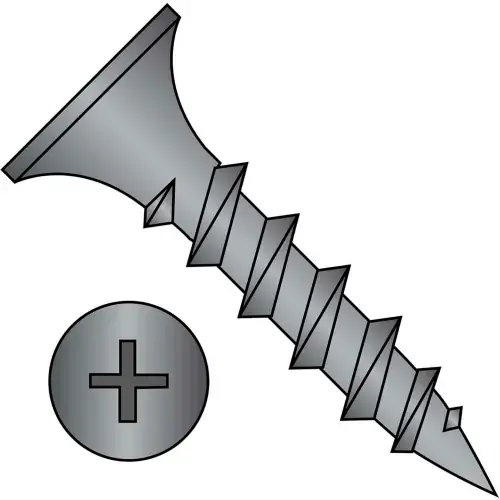 6 x 3/4 Phillips Recess Bugle Head Coarse Thread Drywall Screw Black Particle Board,10000 pcs Today Only