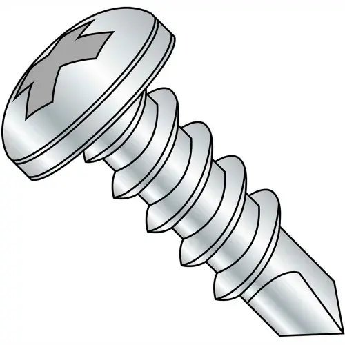 Price Cut 14 x 2-1/2 Phillips Pan Full Thread Self Drilling Screw Zinc Bake - Pkg of 800