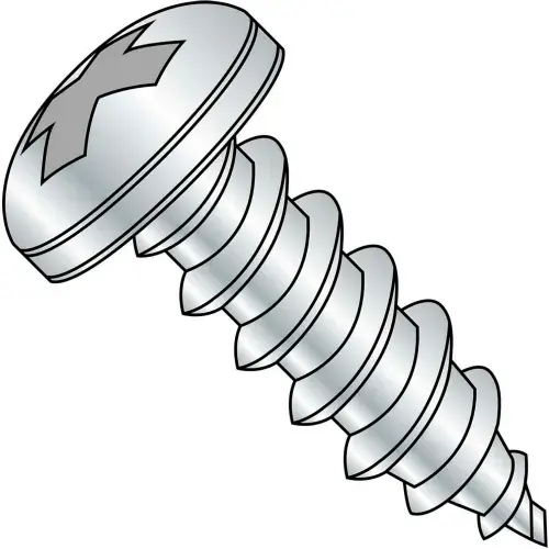 12 x 1/2 Phillips Pan Self Tapping Screw Type A Fully Threaded Zinc Bake - Pkg of 5000 Mega Sale