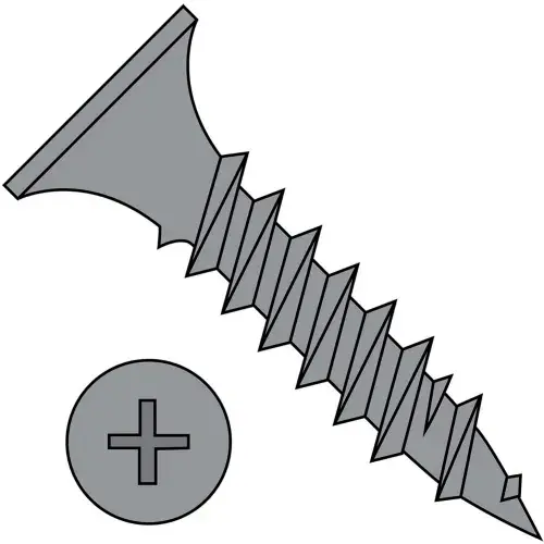 Sale 6 x 1-1/4 Phillips Bugle Head Fine Thread Drywall Screw Black Phosphate - Pkg of 8000