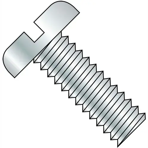 Authentic 5/16-18X1 Slotted Pan Machine Screw Fully Threaded Zinc, Pkg of 1250
