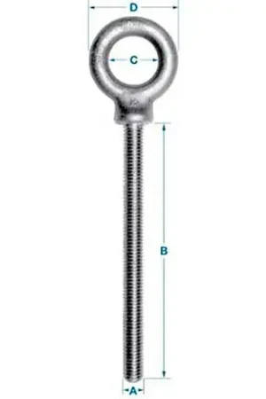 Exclusive Offer Ken Forging K2025-4-1/2-ZN - Carbon Eyebolt - 1/2-13 - 4-1/2" Shank - Zinc Plated - Made In USA