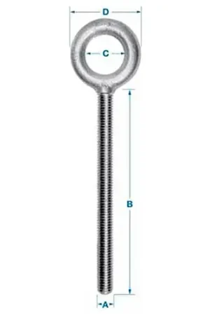Ken Forging K2005-4-ZN - Carbon Eyebolt - 1/2-13 - 4" Shank - Zinc Plated - Made In USA Hot Picks