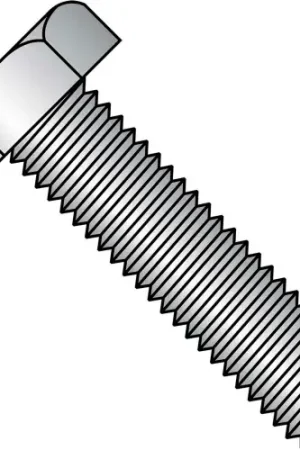 Weekend Sale Hex Tap Bolt - 3/8-16 x 1-1/2" - Grade 5 - Medium Carbon Steel - Zinc CR+3 - FT - A307 , Pack of 50