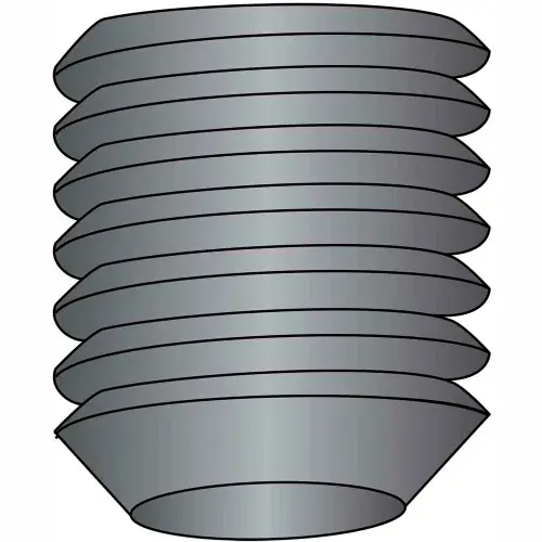 Buy Direct Socket Set Screw - 6-32 x 3/16" - Cup Point - Steel Alloy - Thermal Black Oxide - UNC, Pack of 100