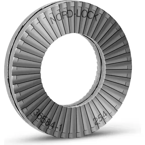 Flash Sale Nord-Lock 1162 Wedge Locking Washer - 254 SMO Stainless Steel - 1/4" - Large O.D. - Pkg of 200