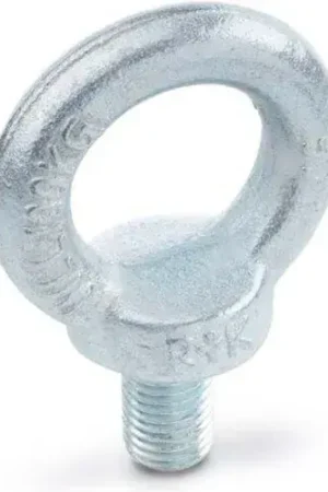 Buy Online J.W. Winco DIN 580 Lifting Eye Bolts, Steel, Shoulder, Zinc Plated, M8, 1-7/16"H, 5/16"T, 1/2"L