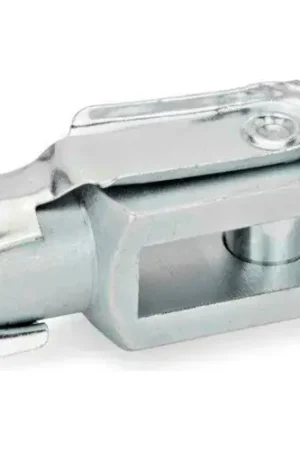 Save Now J.W. Winco WN 751 Clevis Fork Joints, Steel, w/ Snap-on Spring Pin, Zinc Pltd, 1/2 x 20, 2-3/16" OAL