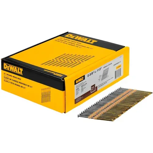 DeWalt® 2-3/8" X .113" 21 Degree Smooth Bright, Framing Nails, 2000/Qty Best Choice