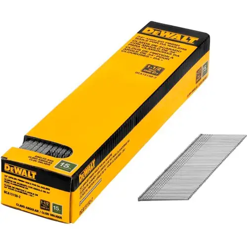 DeWalt® 15 Gauge 1-1/2" DA Style Angled Finish Nail, 2500/Qty Don't Miss Out
