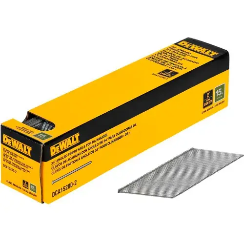 DeWalt® 15 Gauge 2" DA Style Angled Finish Nail, 2500/Qty Free Returns