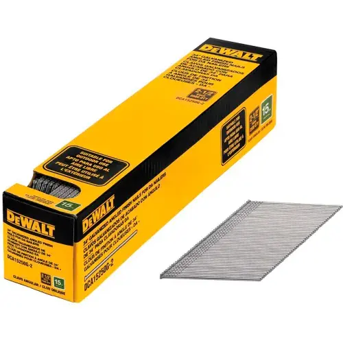 Get Yours DeWalt® 15 Gauge 2-1/2" DA Style Angled Finish Nail Galvanized, 2500/Qty