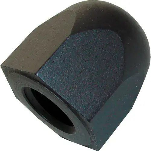 Shop Now 3/8-16 Hex Acorn Nut - 3/4" Hex - 3/4" Height - Steel - Black Oxide - USA - AN-1