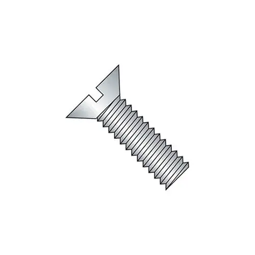 Special Discount M5 x 0.8 x 12mm Machine Screw - Slotted Flat Head - Steel - Zinc - DIN 125B - Pkg of 100