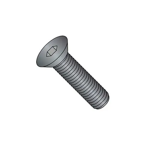 M6 x 1.0 x 25mm Flat Socket Cap Screw - Steel - Black Oxide - DIN 125B - Class 10.9 - Pkg of 100 Big Sale