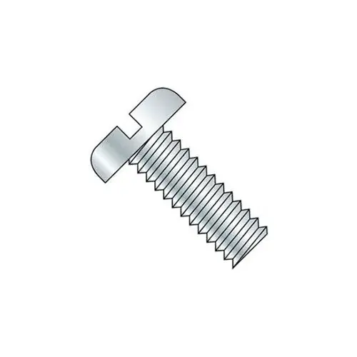 M3 x 0.5 x 12mm Machine Screw - Slotted Pan Head - Steel - Zinc - DIN 125B - Pkg of 100 Certified