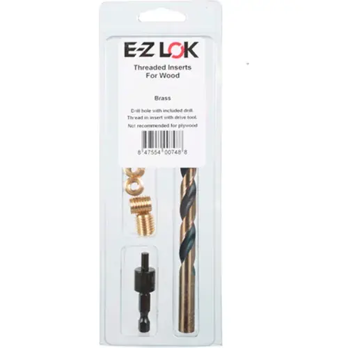 E-Z Knife™ Threaded Insert Installation Kit for Hard Wood - Brass - M6-1.0 - EZ-400-M6 Same Day Shipping