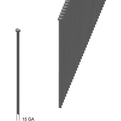 15GA Nail angled 2" Length stainless 316 33° angled Finish Nail - Pkg 4000 Fan Favorite