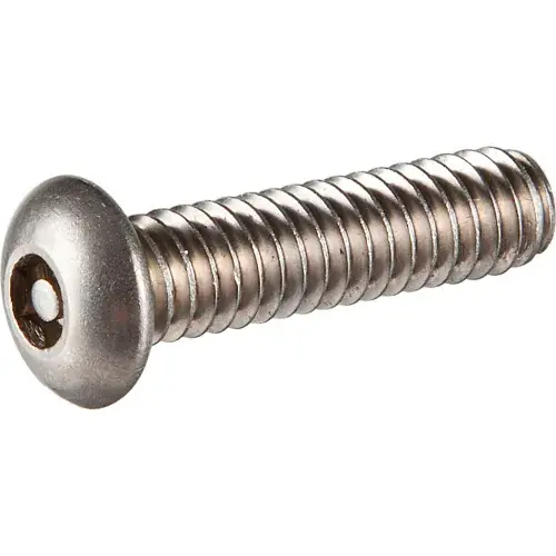 Buy Online 1/4-28 x 1" Tamper-Proof Security Cap Screw - Button Socket Head - 18-8 Stainless Steel - 50 Pk