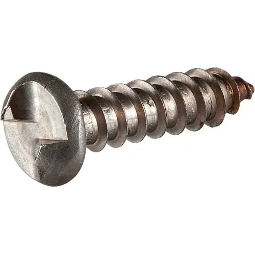 Shop Now 8A x 1/2" One-Way Security Sheet Metal Screw - Round Head - 18-8 Stainless Steel - Pkg of 100