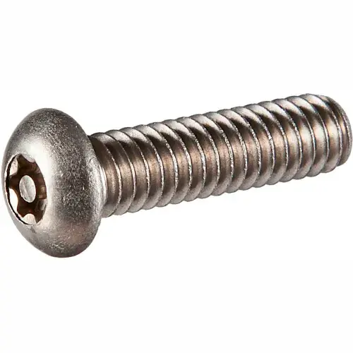 Save Now M6 x 1.0 x 20mm Security Machine Screw - Button Torx Head - 18-8 Stainless Steel - Pkg of 100