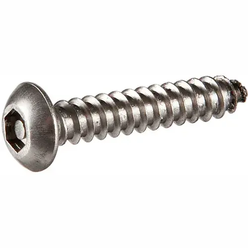 10AB x 1" Security Sheet Metal Screw - Button Socket Head - 18-8 Stainless Steel - Pkg of 100 Hassle-Free Returns