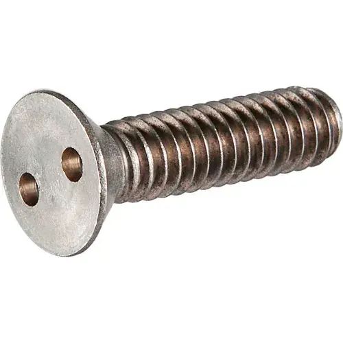 5/16-18 x 2" Tamper-Proof Security Spanner Machine Screw - Flat Head - 18-8 Stainless Steel - 50 Pk Certified