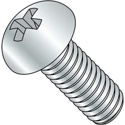 12-24 x 1-1/4" Machine Screw - Round Head - Phillips - Steel - Zinc CR+3 - FT, Pack of 100 Last Chance
