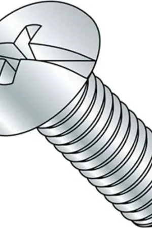 10-24 x 1-1/2" Machine Screw - Round Head - Phillips/Slotted - Steel - Zinc CR+3 - FT, Pack of 100 Best Choice