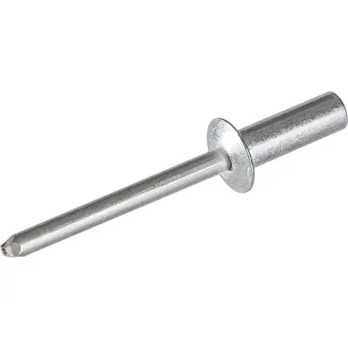 Popular Pop Blind Rivet - 5/32 x 5-4 - Button Head - Up to 1/4" Grip - Aluminum/Aluminum - USA - Pkg of 500
