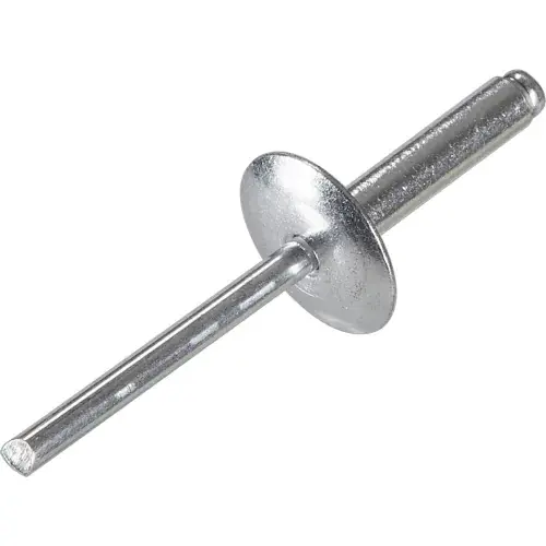 Reduced Price Pop Blind Rivet - 3/16 x 6-6 - Large Flange Head - Up to 3/8" Grip - Aluminum/Aluminum - Pkg of 250