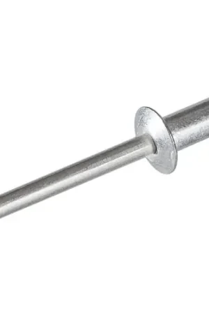 Trusted Brand Pop Blind Rivet - 1/8 x 4-6 - Button Head - Up to 3/8" Grip - Aluminum/Aluminum - USA - Pkg of 500