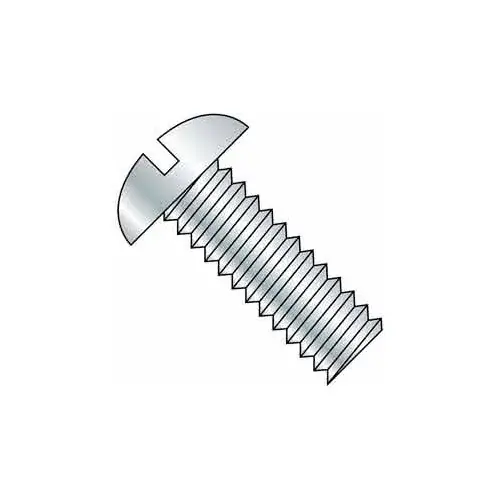 Sale 1/4-20 x 1/2" Machine Screw - Slotted Round Head - Steel - Zinc Plated - Pkg of 100