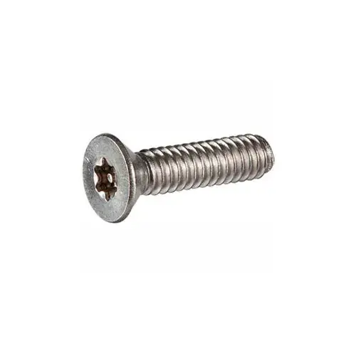 6-32 x 3/8" Security Machine Screw - Flat Torx Head - Alloy Steel - Black Oxide - FT - UNC - 100 Pk Top Rated