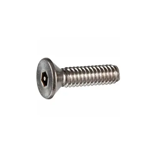 In Demand 10-32 x 3/4" Security Machine Screw - Flat Hex Socket Head - 302HQ/18-8 SS - FT - UNF - USA - 100 Pk