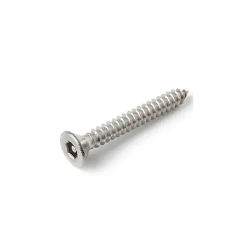 8AB x 1-1/4" Security Sheet Metal Screw - Flat Hex Socket Head - 302HQ/18-8 SS - FT - USA - 100 Pk Deal