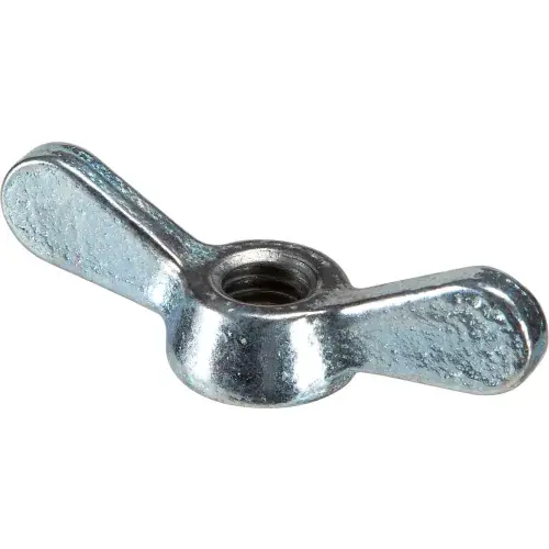 Certified 1/2-13 Wing Nut - 3" Wide - 1" Base Dia. - Steel - Zinc - USA - Pkg of 25