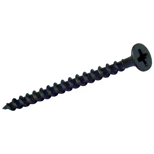 Fan Favorite 10 x 4" Drywall Screw - Phillips Bugle Head - Steel - Black Phosphate - Sharp Point - Pkg of 1 Lb.