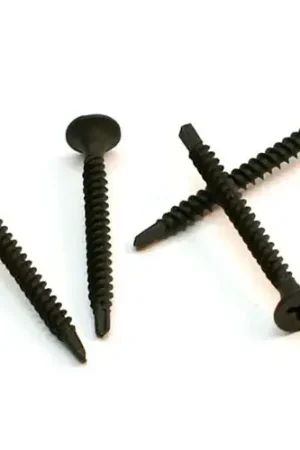Super Sale 8 x 3" Drywall Screw - Phillips Bugle Head - Black Phosphate - TEK Self-Drilling Point - Pkg of 100
