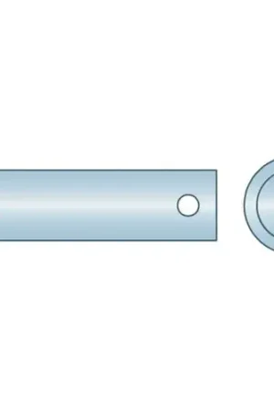 Free Returns 1" x 7" Clevis Pin - Low Carbon Steel - Zinc Clear