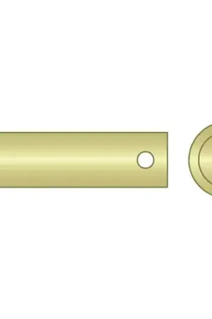 Free Returns 3/8" x 4" Clevis Pin - Low Carbon Steel - Zinc Yellow - Pkg Qty 25