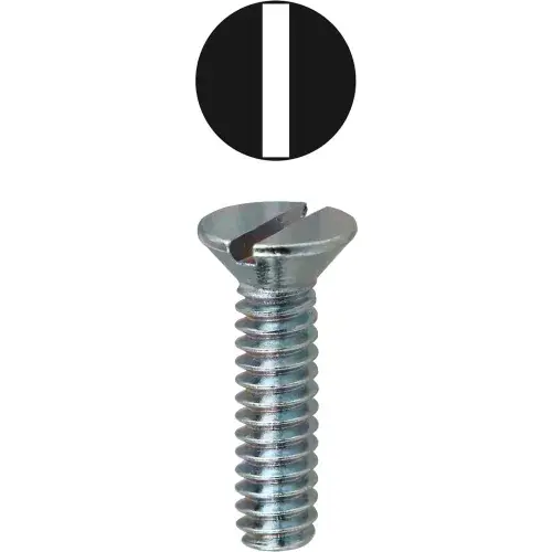Buy Online L.H.Dottie® Slotted Flat Head Machine Screw, 1/4"-20 x 1-1/2", 50 Pack