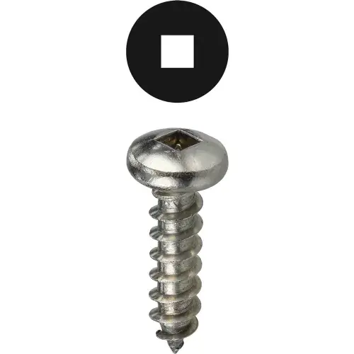 L.H.Dottie® Sheet Metal Screw, Square Pan Head, Stainless Steel, 10 x 1", 100 Pack Buy Today