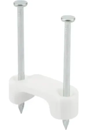 Free Returns L.H.Dottie® 2 Conductor Plastic Insulated Cable Staple, 1/2", White, 500 Pack