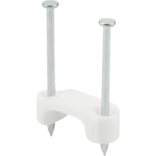 L.H.Dottie® 2 Conductor Plastic Insulated Cable Staple, 3/4", White, 500 Pack Final Sale