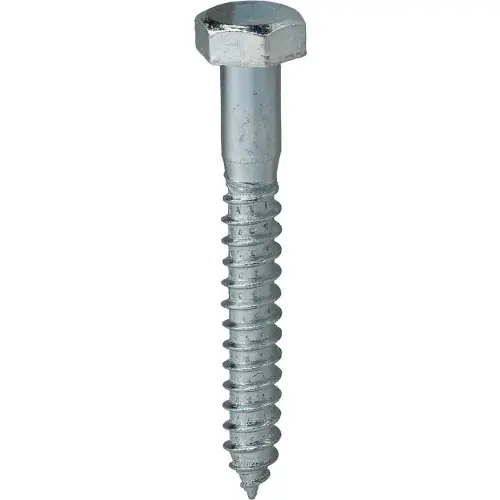L.H.Dottie® Hex Head Lag Screw, Carbon Steel, 1/4" x 5", 100 Pack Special Offer