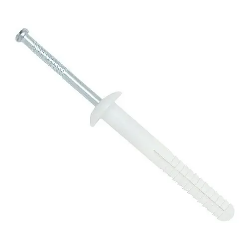 Top Pick 1/4" x 3" DeWalt Nylon Nailin Mushroom Head 02573-PWR (100/Pkg.)