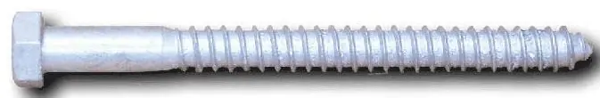 5/16" X 5" Hex Head Lag Screws Steel Hot Dipped Galvanized (150 / Pkg.) Big Sale